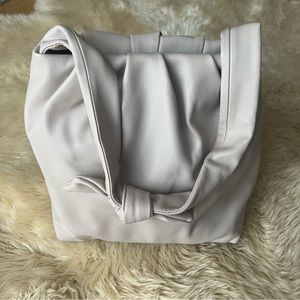 Zara Off White Soft Shoulder Baguette Shoulder Bag